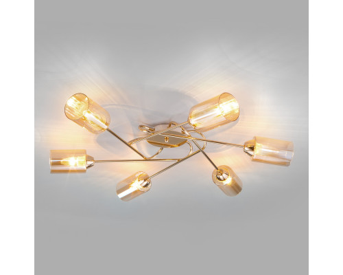 Сделать заказ Накладная люстра Eurosvet 30167/6 золото| VIVID-LIGHT.RU