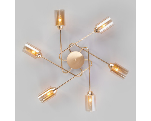 Сделать заказ Накладная люстра Eurosvet 30167/6 золото| VIVID-LIGHT.RU