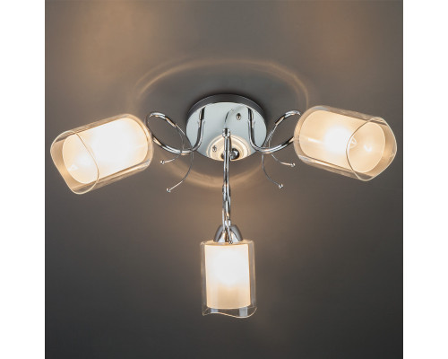 Оформить заказ Накладная люстра Eurosvet 30122/3 хром| VIVID-LIGHT.RU