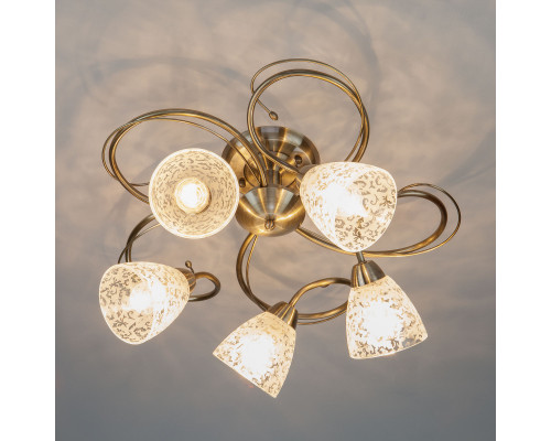 Заказать Накладная люстра Eurosvet 30130/5 античная бронза| VIVID-LIGHT.RU