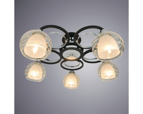 Оформить заказ Накладная люстра ARTE Lamp A1604PL-5BK| VIVID-LIGHT.RU