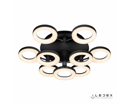 Сделать заказ Накладная люстра iLedex FS-014-X9 108W BK| VIVID-LIGHT.RU