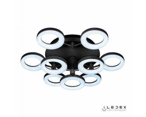 Сделать заказ Накладная люстра iLedex FS-014-X9 108W BK| VIVID-LIGHT.RU