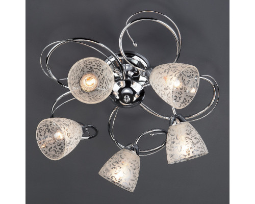 Сделать заказ Накладная люстра Eurosvet 30130/5 хром| VIVID-LIGHT.RU