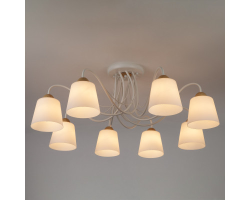 Оформить заказ Накладная люстра Eurosvet 70062/8 белый| VIVID-LIGHT.RU