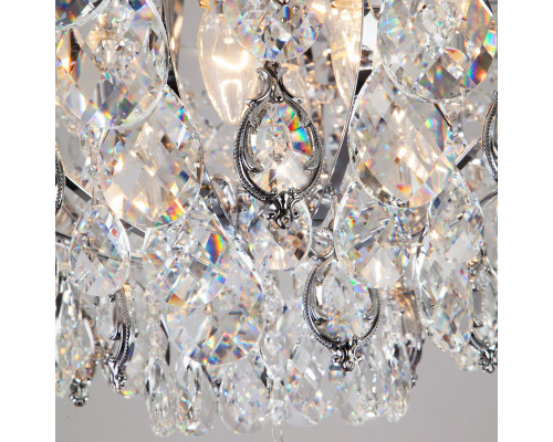 Купить Накладная люстра Eurosvet 10081/12 хром/прозрачный хрусталь Strotskis| VIVID-LIGHT.RU