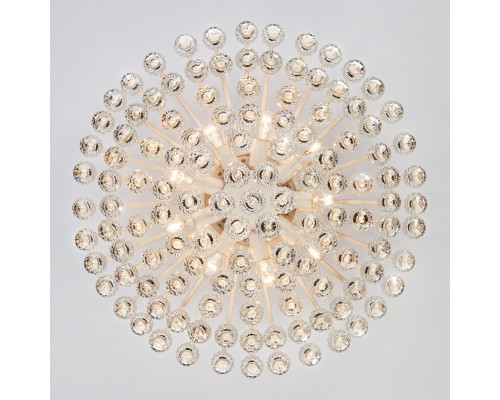 Сделать заказ Накладная люстра Eurosvet 3299/9 белый с золотом/прозрачный хрусталь Strotskis| VIVID-LIGHT.RU