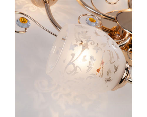 Сделать заказ Накладная люстра Eurosvet 9677/5 золото| VIVID-LIGHT.RU