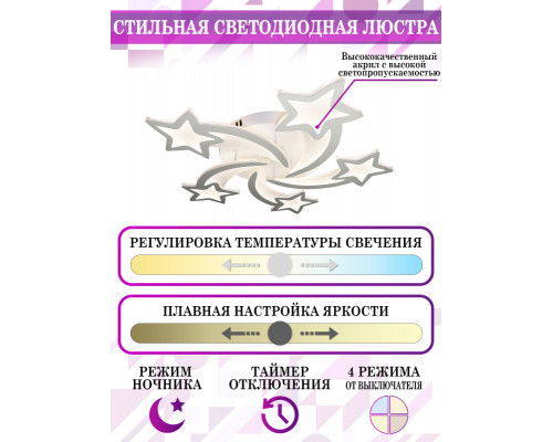 Купить Накладная люстра Natali Kovaltseva LED LAMPS 81213| VIVID-LIGHT.RU