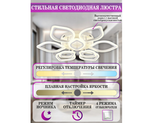 Купить Накладная люстра Natali Kovaltseva LED LAMPS 81237| VIVID-LIGHT.RU