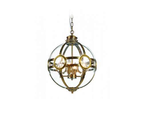 Купить Подвесная люстра DeLight Collection KG0516P-3 antique brass| VIVID-LIGHT.RU