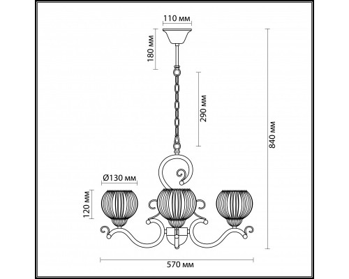 Купить Подвесная люстра LUMION 2855/3| VIVID-LIGHT.RU