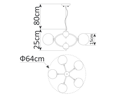 Купить Подвесная люстра ARTE Lamp A9432SP-5CC| VIVID-LIGHT.RU