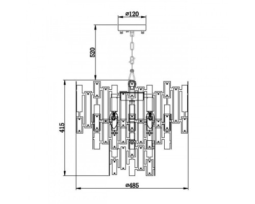 Сделать заказ Подвесная люстра Vele Luce VL2202P09| VIVID-LIGHT.RU