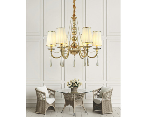 Сделать заказ Подвесная люстра Lumina Deco LDP 1200-6 F.GD| VIVID-LIGHT.RU