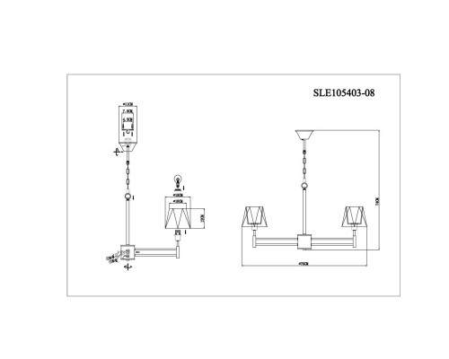 Купить Подвесная люстра Evoluce SLE105403-08| VIVID-LIGHT.RU