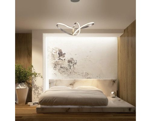 Оформить заказ Подвесная люстра Eurosvet 90174/1 сатин-никель| VIVID-LIGHT.RU