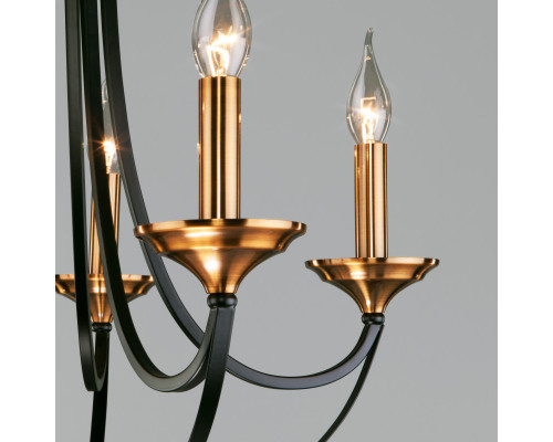 Заказать Подвесная люстра Eurosvet 60098/5 черный| VIVID-LIGHT.RU