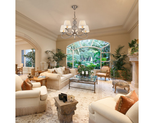 Оформить заказ Подвесная люстра Eurosvet 60089/5 античная бронза| VIVID-LIGHT.RU