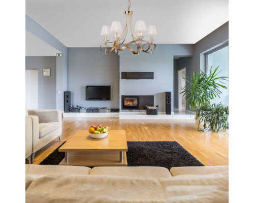 Сделать заказ Подвесная люстра Eurosvet 60063/6 золото| VIVID-LIGHT.RU