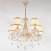 Оформить заказ Подвесная люстра Eurosvet 10054/5 белый с золотом/прозрачный хрусталь Strotskis| VIVID-LIGHT.RU