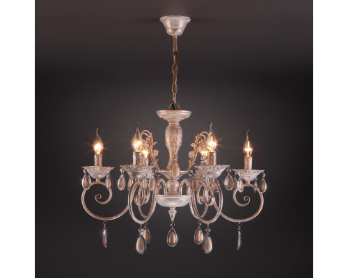 Оформить заказ Подвесная люстра Eurosvet 10009/6 золото с белым| VIVID-LIGHT.RU