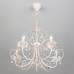 Заказать Подвесная люстра Eurosvet 3305/5 белый с золотом/прозрачный хрусталь Strotskis| VIVID-LIGHT.RU