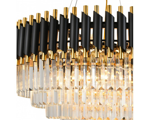 Сделать заказ Подвесная люстра Natali Kovaltseva DARIAN 76017/12C GOLD BLACK| VIVID-LIGHT.RU