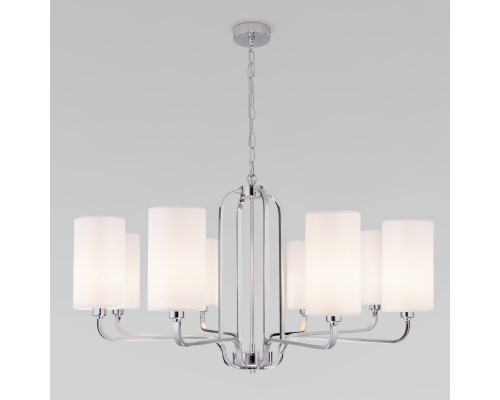 Заказать Подвесная люстра Eurosvet 60128/8 хром| VIVID-LIGHT.RU