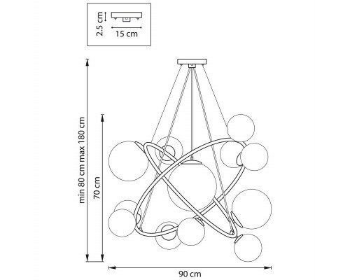 Оформить заказ Подвесная люстра Lightstar 815410| VIVID-LIGHT.RU