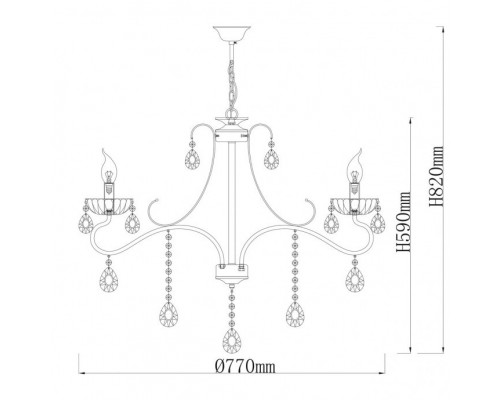 Оформить заказ Подвесная люстра DeMarkt 683014105| VIVID-LIGHT.RU