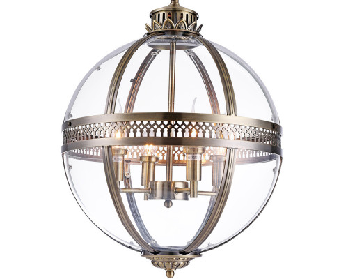 Купить Подвесная люстра DeLight Collection KM0115P-3S antique brass| VIVID-LIGHT.RU