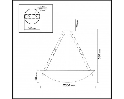 Сделать заказ Подвесная люстра Odeon Light 2094/5C| VIVID-LIGHT.RU