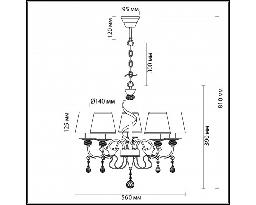 Сделать заказ Подвесная люстра LUMION 3404/5| VIVID-LIGHT.RU