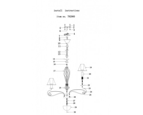 Оформить заказ Подвесная люстра Lightstar 782060| VIVID-LIGHT.RU
