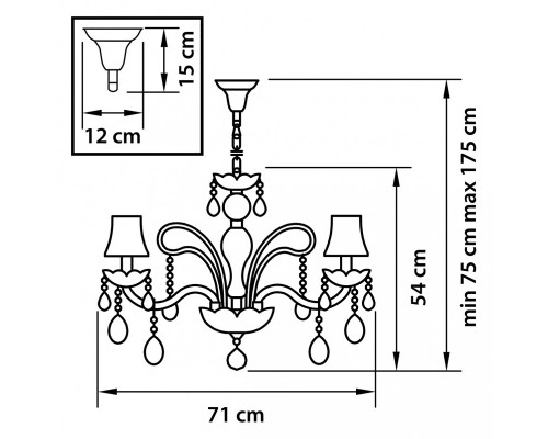 Сделать заказ Подвесная люстра Lightstar 721083| VIVID-LIGHT.RU