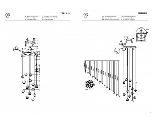 Сделать заказ Подвесная люстра DeMarkt 730010315| VIVID-LIGHT.RU