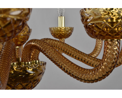 Заказать Подвесная люстра Bohemia Ivele Crystal 1311/10/240 G Am/Amber/M-1F| VIVID-LIGHT.RU