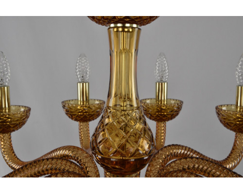 Заказать Подвесная люстра Bohemia Ivele Crystal 1311/10/240 G Am/Amber/M-1F| VIVID-LIGHT.RU