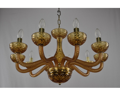 Заказать Подвесная люстра Bohemia Ivele Crystal 1311/10/240 G Am/Amber/M-1F| VIVID-LIGHT.RU