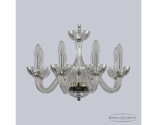 Оформить заказ Подвесная люстра Bohemia Ivele Crystal 1310/8/165 Ni Cl/Clear/M-1H| VIVID-LIGHT.RU