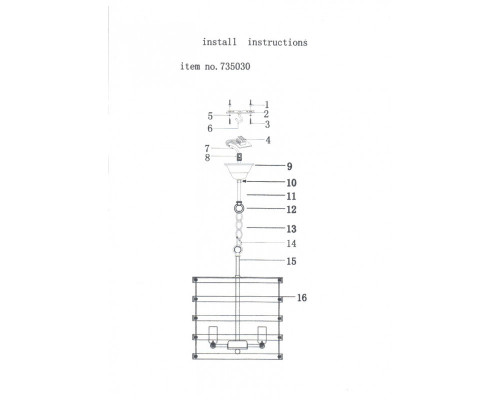 Сделать заказ Подвесная люстра Lightstar 735030| VIVID-LIGHT.RU