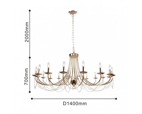 Оформить заказ Подвесная люстра F-Promo 2591-18P| VIVID-LIGHT.RU