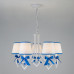 Сделать заказ Подвесная люстра Eurosvet 60066/5 белый/синий| VIVID-LIGHT.RU