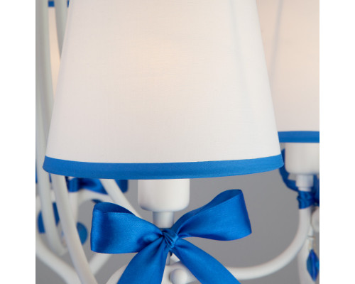 Сделать заказ Подвесная люстра Eurosvet 60066/5 белый/синий| VIVID-LIGHT.RU