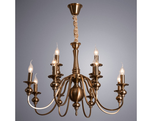 Оформить заказ Подвесная люстра ARTE Lamp A6097LM-12PB| VIVID-LIGHT.RU