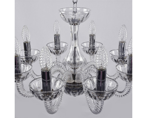 Купить Подвесная люстра Bohemia Ivele Crystal 1310/8/165 Ni Cl/Clear/M-1H| VIVID-LIGHT.RU