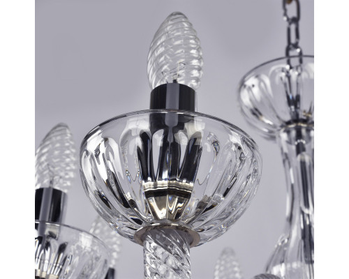 Купить Подвесная люстра Bohemia Ivele Crystal 1310/8/165 Ni Cl/Clear/M-1H| VIVID-LIGHT.RU