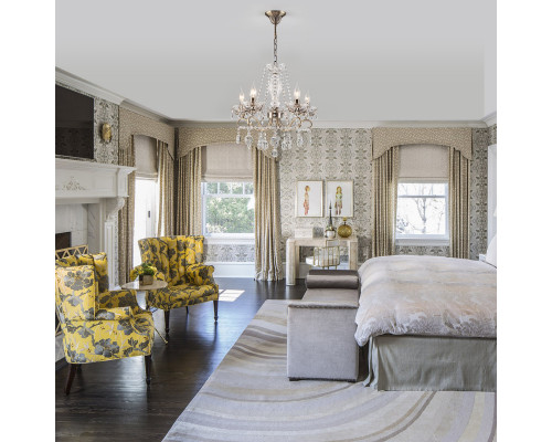 Оформить заказ Подвесная люстра Eurosvet 10103/5 античная бронза/прозрачный хрусталь Strotskis| VIVID-LIGHT.RU