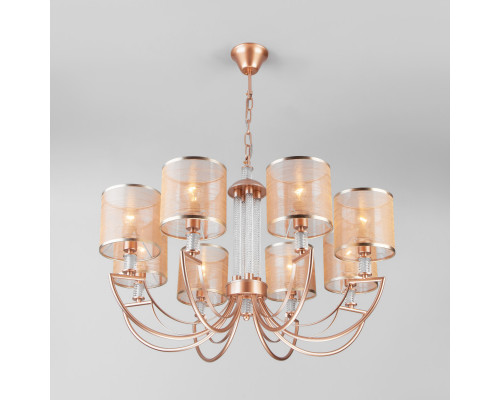 Оформить заказ Подвесная люстра Eurosvet 60099/8 перламутровое золото| VIVID-LIGHT.RU